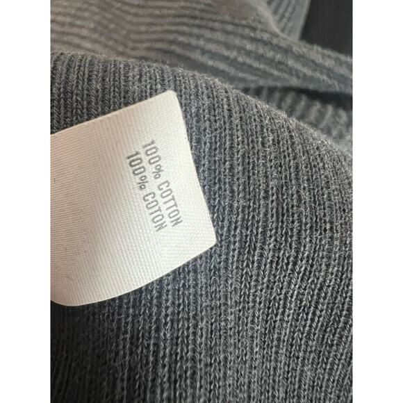 Aerie Women's Ribbed‎ Pullover Hoodie Grey Size M Medium Cropped Long Sleeve - Picture 6 of 10